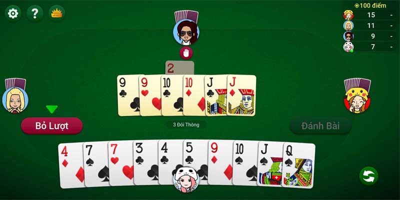 Các quy tắc khác trong tiến lên miền nam tại k066